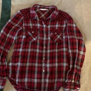 Girls large pearl snap shirt